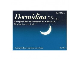 Imagen del producto Dormidina 25 mg 14 comprimidos
